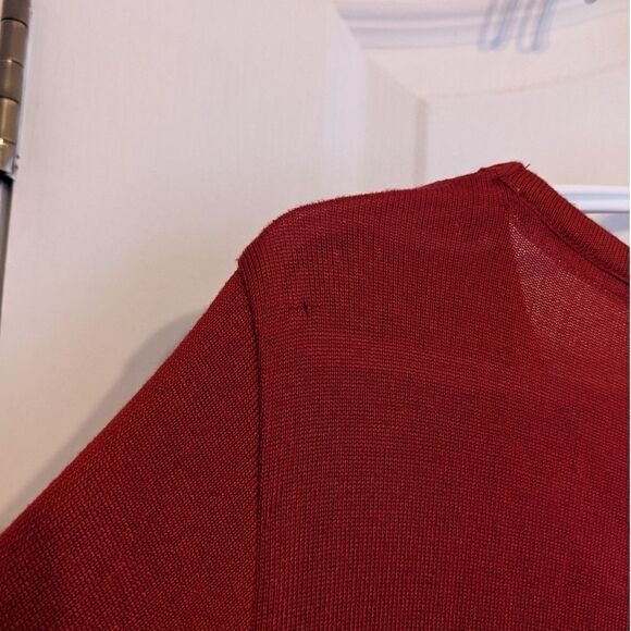 Nwt RAE DUNN red Merry pj shirt top pajama size Medium @Y - Picture 4 of 10